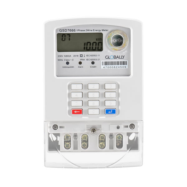 GSD7666 Single Phase Prepaid Keypad Electricity Meter